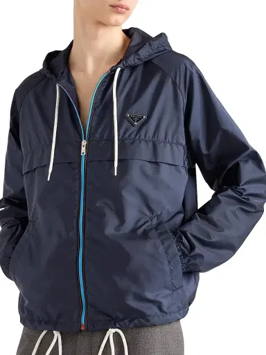 Prada Men's Re-Nylon Blouson Jacket - Blue - Size 46 | Thumbnail 4