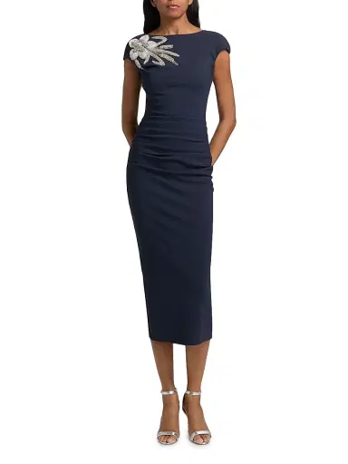 Chiara Boni La Petite Robe Women's Hesup Shoulder-Embellished Cocktail Dress | Thumbnail 3 Chiara Boni La Petite Robe Women's Hesup Shoulder-Embellished Cocktail Dress | Thumbnail 3