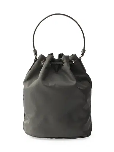 Prada Women's Duet Re-Nylon Bucket Bag - Grey | Thumbnail 6