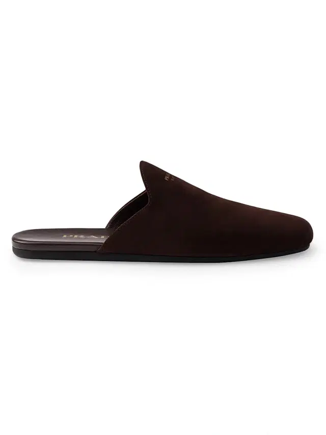 Prada Women's Suede Mules - Brown