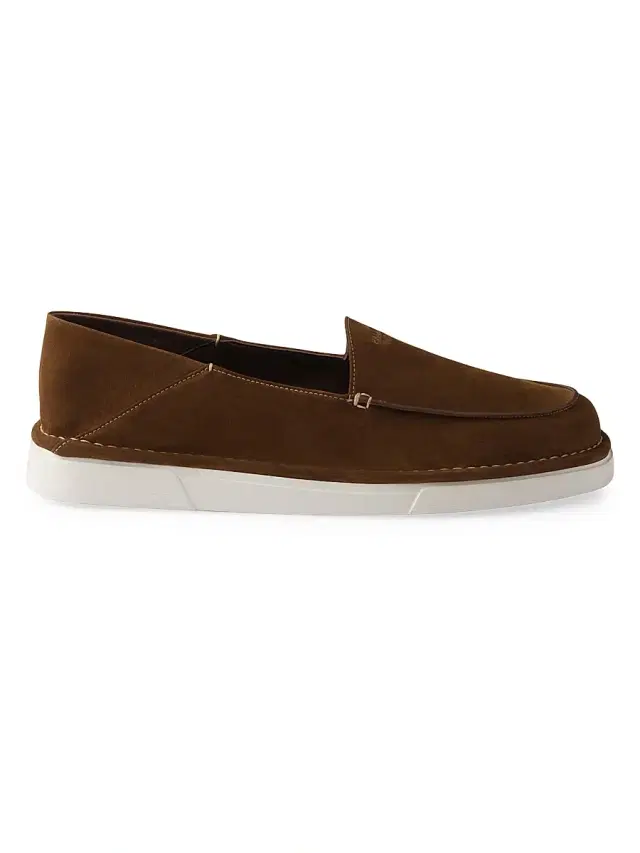 Men's Suede Slip-On Loafers - Brown