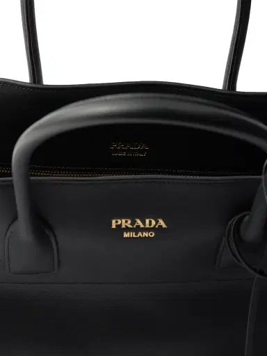 Prada Women's Large Leather Tote Bag | Thumbnail 4 Prada Women's Large Leather Tote Bag | Thumbnail 4