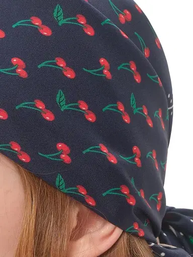 Valentino Women's Cherryfic Silk Scarf | Thumbnail 2