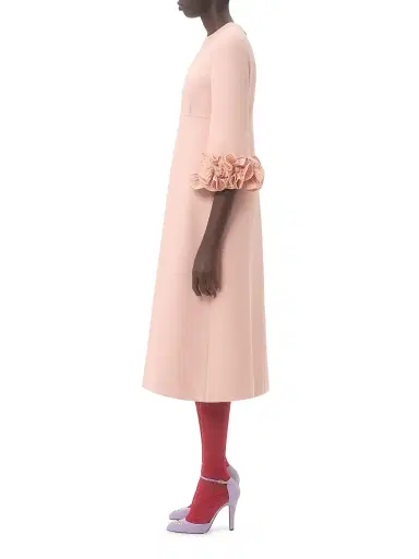 Valentino Garavani Women's Crepe Couture Midi Dress - Vintage Rose - Size 2 | Thumbnail 4