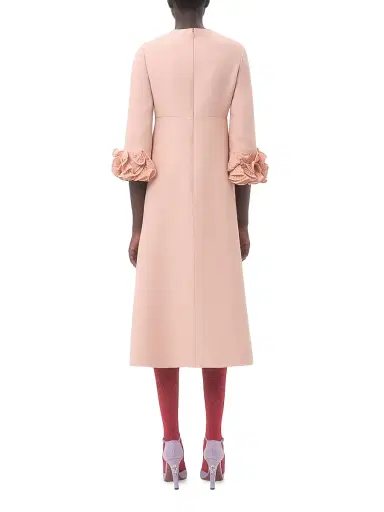 Valentino Garavani Women's Crepe Couture Midi Dress - Vintage Rose - Size 2 | Thumbnail 5
