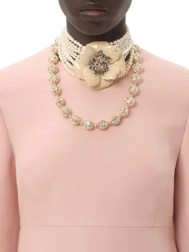 Valentino Garavani Women's Crepe Couture Midi Dress - Vintage Rose - Size 2 | Thumbnail 6