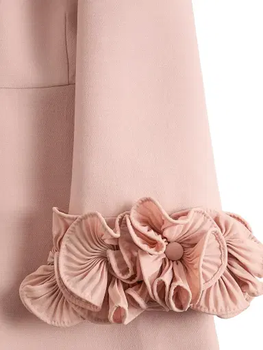 Valentino Garavani Women's Crepe Couture Midi Dress - Vintage Rose - Size 2 | Thumbnail 7