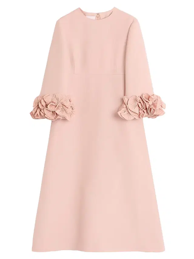 Valentino Garavani Women's Crepe Couture Midi Dress - Vintage Rose