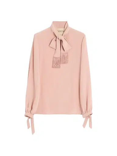 Valentino Garavani Women's Crepe De Chine Blouse | Thumbnail 1 Valentino Garavani Women's Crepe De Chine Blouse | Thumbnail 1