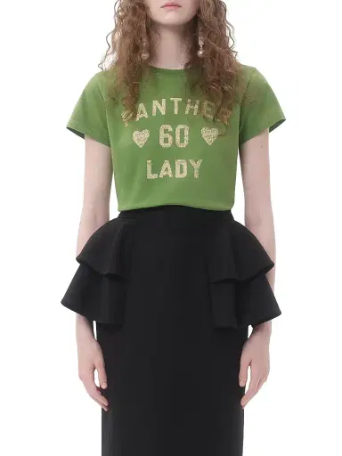Valentino Garavani Women's Printed Cotton T-Shirt - Laurel Birch | Thumbnail 2 Valentino Garavani Women's Printed Cotton T-Shirt - Laurel Birch | Thumbnail 2