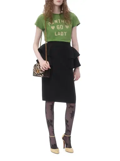 Valentino Garavani Women's Printed Cotton T-Shirt - Laurel Birch | Thumbnail 7 Valentino Garavani Women's Printed Cotton T-Shirt - Laurel Birch | Thumbnail 7