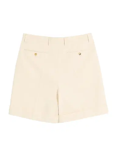 Valentino Garavani Men's Cotton Canvas Cuffed Bermuda Shorts - Shell | Thumbnail 2