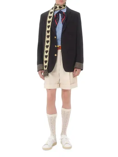 Valentino Garavani Men's Cotton Canvas Cuffed Bermuda Shorts - Shell | Thumbnail 7