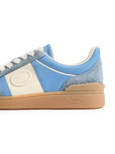 Valentino Garavani Women's Upvillage Sneakers in Crust Leather - Grey Azure - Size 11 | Thumbnail 6 Valentino Garavani Women's Upvillage Sneakers in Crust Leather - Grey Azure - Size 11 | Thumbnail 6