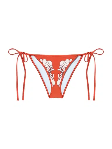 La DoubleJ Women's String Bikini Bottom - Dark Orange - Size XL | Thumbnail 1 La DoubleJ Women's String Bikini Bottom - Dark Orange - Size XL | Thumbnail 1