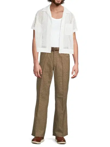 Second/Layer Men's Valluco Glen Plaid Wool Trousers | Thumbnail 2 Second/Layer Men's Valluco Glen Plaid Wool Trousers | Thumbnail 2