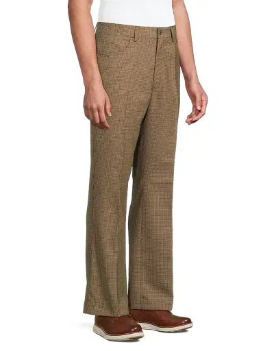 Second/Layer Men's Valluco Glen Plaid Wool Trousers | Thumbnail 4 Second/Layer Men's Valluco Glen Plaid Wool Trousers | Thumbnail 4