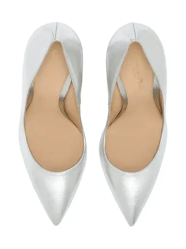 Gianvito Rossi Women's 105MM Metallic Leather Pumps | Thumbnail 4 Gianvito Rossi Women's 105MM Metallic Leather Pumps | Thumbnail 4