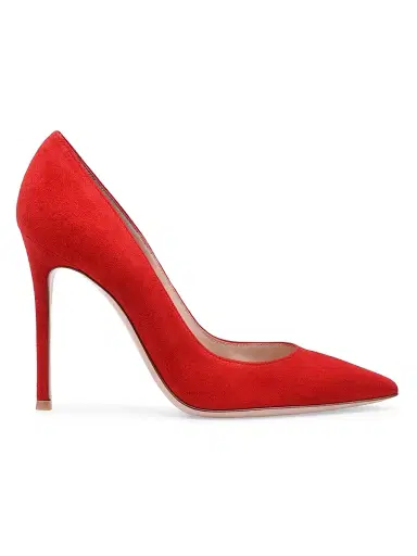 Gianvito Rossi Women's 105MM Suede Pumps | Thumbnail 1 Gianvito Rossi Women's 105MM Suede Pumps | Thumbnail 1