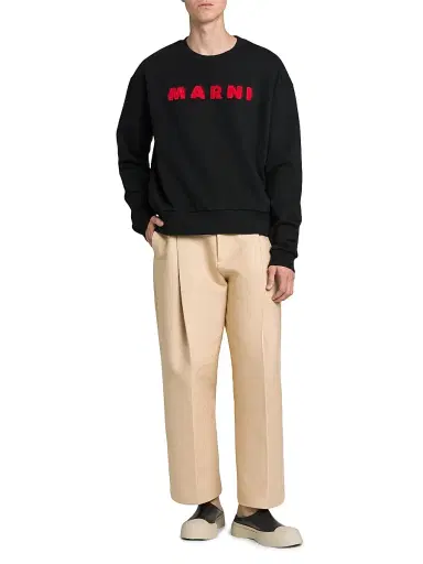 Marni Men's Logo Crewneck Sweatshirt | Thumbnail 2 Marni Men's Logo Crewneck Sweatshirt | Thumbnail 2