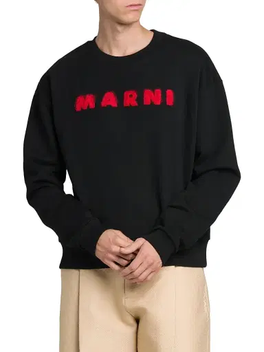 Marni Men's Logo Crewneck Sweatshirt | Thumbnail 3 Marni Men's Logo Crewneck Sweatshirt | Thumbnail 3