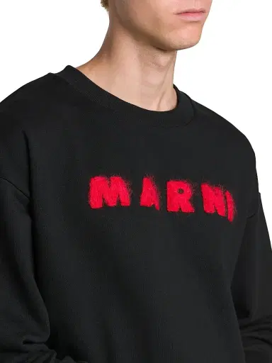 Marni Men's Logo Crewneck Sweatshirt | Thumbnail 6 Marni Men's Logo Crewneck Sweatshirt | Thumbnail 6