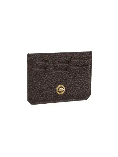 Stefano Ricci Men's Leather Card Holder - Dark Brown | Thumbnail 2