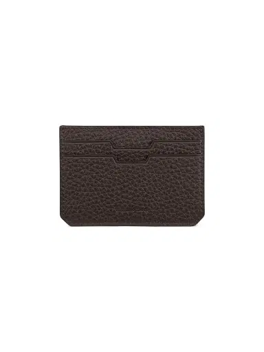 Stefano Ricci Men's Leather Card Holder - Dark Brown | Thumbnail 3