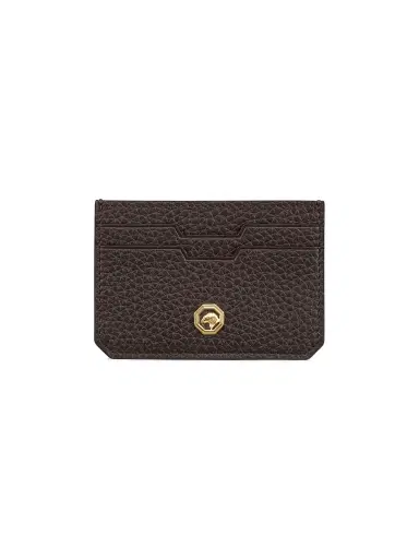 Stefano Ricci Men's Leather Card Holder - Dark Brown | Thumbnail 1