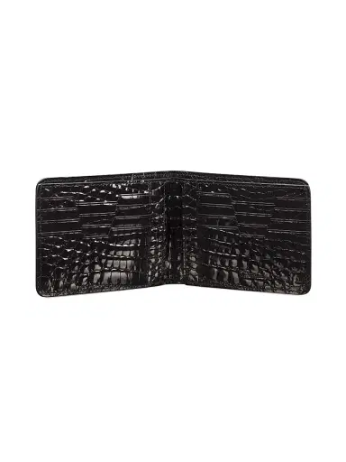 Stefano Ricci Men's Handmade Bifold Wallet - Black | Thumbnail 3 Stefano Ricci Men's Handmade Bifold Wallet - Black | Thumbnail 3