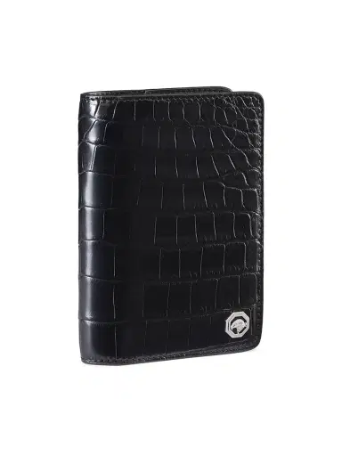 Stefano Ricci Men's Leather Passport Holder - Black | Thumbnail 2