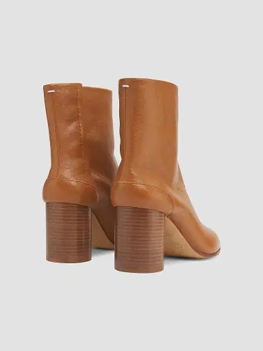 Maison Margiela Women's Tabi Leather Ankle Boots - Light Brown | Thumbnail 3