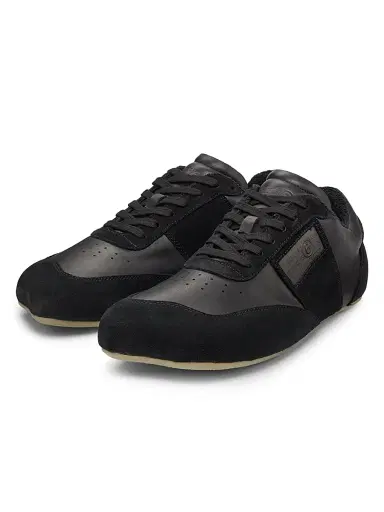 MM6 Maison Margiela Men's Leather & Suede Sneakers - Black | Thumbnail 2 MM6 Maison Margiela Men's Leather & Suede Sneakers - Black | Thumbnail 2