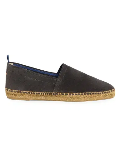 Castañer Men's Pablo Suede Espadrille Loafers - Camoscio Carbon - Size 10 | Thumbnail 1