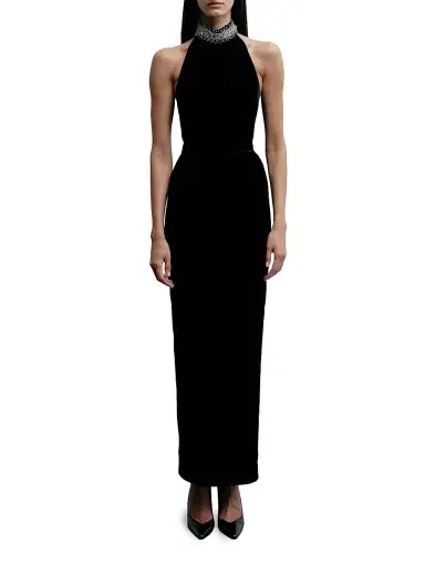 The New Arrivals Ilkyaz Ozel Women's Hemingway Crystal-Embellished Silk Maxi-Dress | Thumbnail 3 The New Arrivals Ilkyaz Ozel Women's Hemingway Crystal-Embellished Silk Maxi-Dress | Thumbnail 3