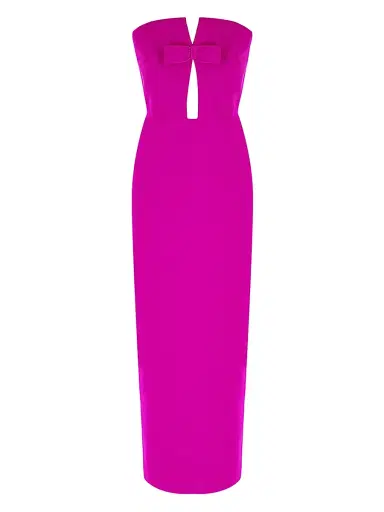 The New Arrivals Ilkyaz Ozel Women's Holly Crepe Strapless Maxi Dress | Thumbnail 1