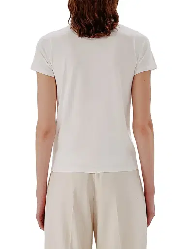 Another Tomorrow Women's Fitted Tee - White | Thumbnail 5 Another Tomorrow Women's Fitted Tee - White | Thumbnail 5