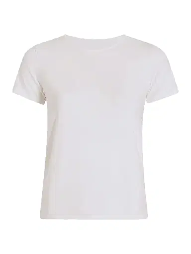 Another Tomorrow Women's Fitted Tee - White | Thumbnail 1 Another Tomorrow Women's Fitted Tee - White | Thumbnail 1