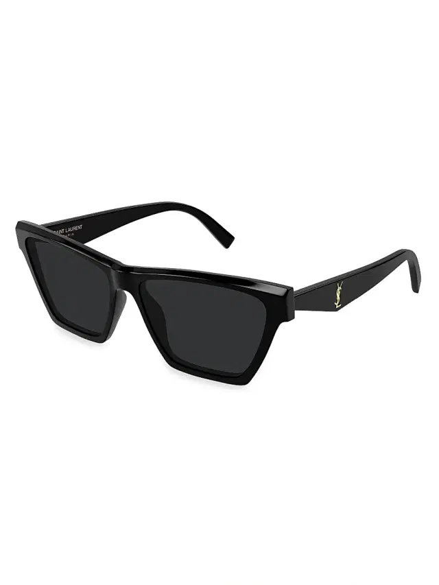 Saint Laurent Women's Color Animation 58MM Cat-Eye Sunglasses - Black