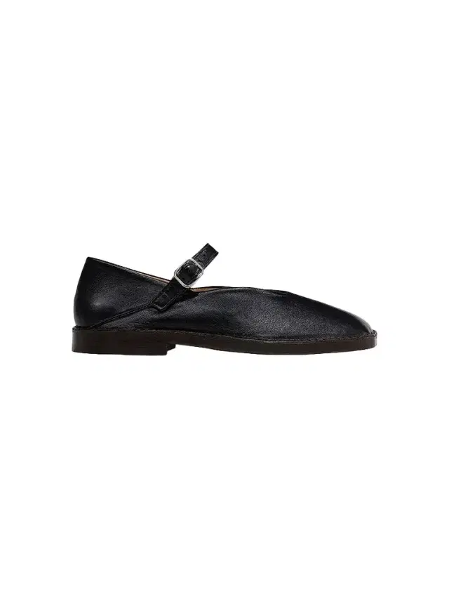 Lemaire Men's Leather Mary Janes - Black