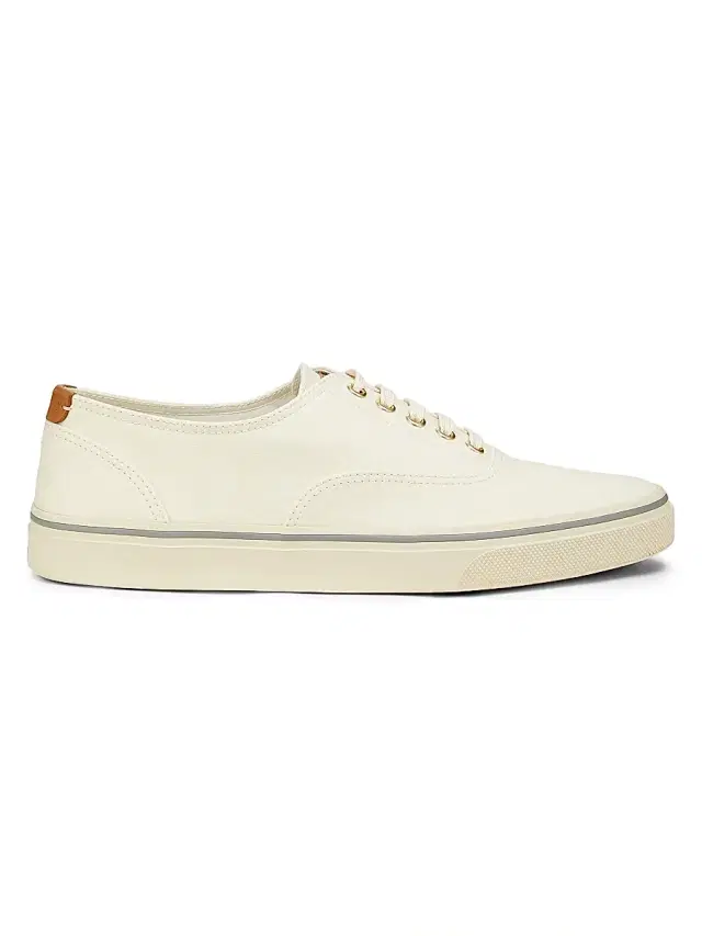 Men's Canvas & Leather Low-Top Sneakers - Sand Men's Canvas & Leather Low-Top Sneakers - Sand