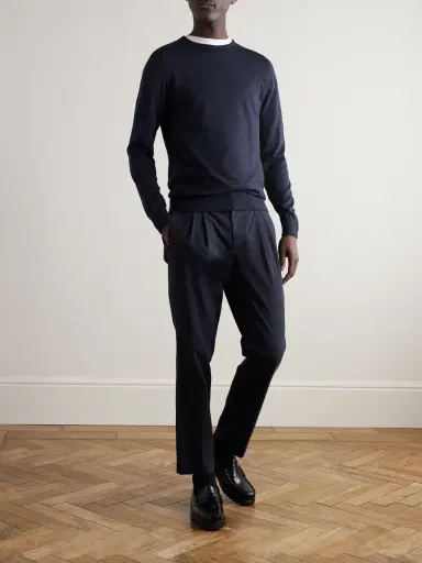 John Smedley Hatfield Slim-Fit Sea Island Cotton Sweater - Men | Thumbnail 2 John Smedley Hatfield Slim-Fit Sea Island Cotton Sweater - Men | Thumbnail 2