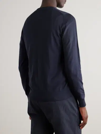 John Smedley Hatfield Slim-Fit Sea Island Cotton Sweater - Men | Thumbnail 3 John Smedley Hatfield Slim-Fit Sea Island Cotton Sweater - Men | Thumbnail 3