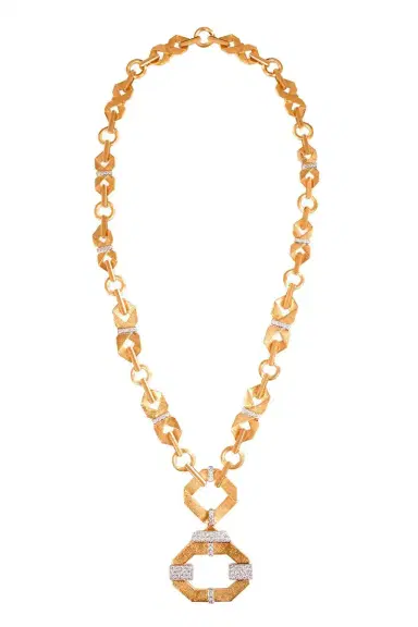 DAVID WEBB Diamond Origami Necklace | Thumbnail 1