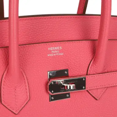 HERMÈS Pre-owned Hermes Birkin 35 Rose Azalee Togo Palladium Hardware | Thumbnail 7 HERMÈS Pre-owned Hermes Birkin 35 Rose Azalee Togo Palladium Hardware | Thumbnail 7