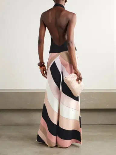 PUCCI Printed Cady Halterneck Jumpsuit | Thumbnail 3 PUCCI Printed Cady Halterneck Jumpsuit | Thumbnail 3