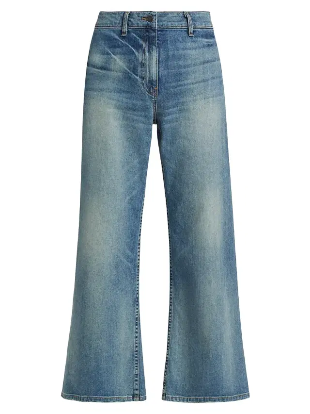 Nili Lotan Women's Megan High-Rise Wide-Leg Jeans - Summer Wash