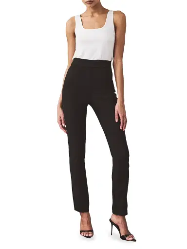 Artemis Diciero Women's Elvira Crepe Slim-Fit Cigarette Pants | Thumbnail 2