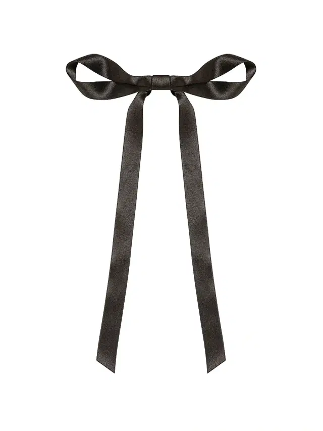Women's Gretta Silk Bow Barrette - Black