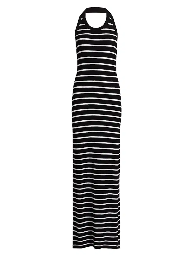 Proenza Schouler Women's Meryl Halterneck Maxi Dress - Black Multi